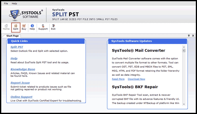 MS Outlook Split PST - Product Review - Image 1