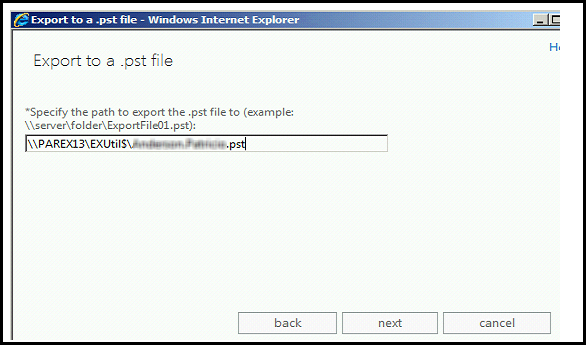 How to Export Mailbox to PST in Exchange 2013 Server Using Exchange Admin Center - Image 12